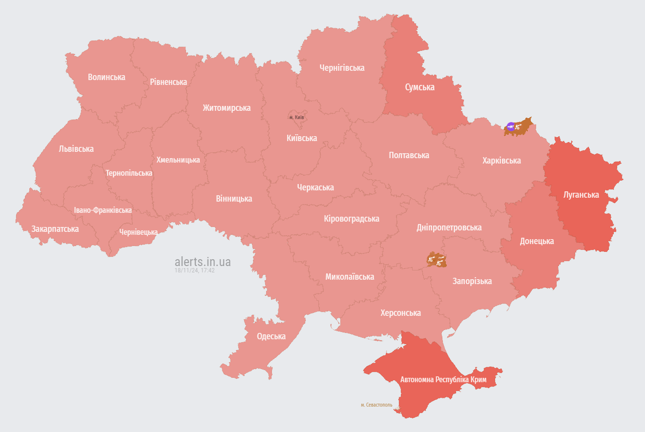 В Украине объявлена масштабная тревога из-за взлета российского МиГ-31К